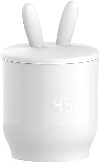 Aquecedor de Mamadeira Portátil Sem Fio - Bateria Recarregável para Viagem, Leite Materno Ideal para o Bebê, Segurança e