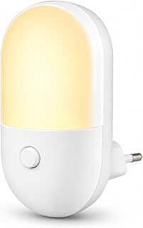 Mini Abajur de Tomada LED Bivolt Luz Noturna para Quarto Infantil – Luminária Suave e Confortável 0,4W
