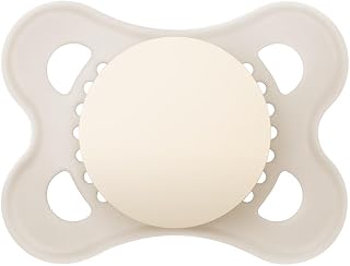 MAM Baby 1 Chupeta Original Com Bico Simétrico de Silicone SkinSoft para Crianças 0-6 Meses Embalagem Blister, Neutra