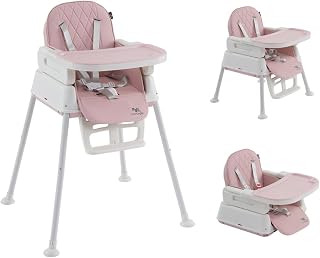 Cadeira De Alimentação Infantil 3 em 1 Harmony Maxi Baby (Rosa)