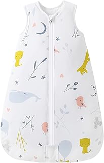 Mosebears Saco de dormir para bebê cobertor de inverno com zíper bidirecional, saco de dormir de algodão 2,5 TOG unissex