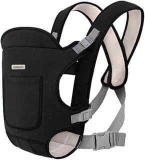 AIEBAO Carregador Canguru Para Bebê, 04 Posições, 01 Bolso Frontal, Bebês 0 a 36 Meses até 15kg, Costura Dupla, Acolchoa