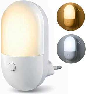 Mini Abajur de Tomada LED Bivolt Luz Noturna para Quarto Infantil – Luminária Suave e Confortável 0,4W