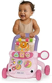 Andador Infantil Didático Musical Educativo Interativo com Reservatório de Água (Rosa)