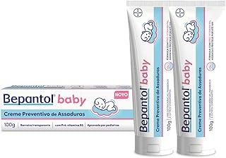 Kit 2 Cremes Pomadas de Assaduras Vit B5 com 100g cada, Total 200g - Bepantol Baby