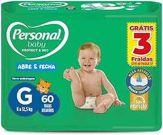 Personal Fralda Baby Protect&Sec G, Leve 60 Pague 57 Unidades