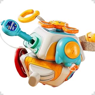 Brinquedo Sensorial Bebe Infantil Montessori 10 em 1 Kidino Cubo de Atividades Educativo