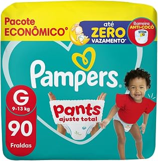 Fralda Pampers Pants Ajuste Total Tamanho G, 90 Unidades