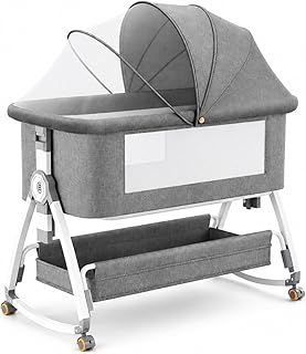Berço Moisés CoSleeper Portátil Infantil Com Balanço Mosquiteiro Até 20kg Ajustável Multmaxx