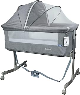 Berço Moisés Co-bed Cinza Com Mosquiteiro KaBaby