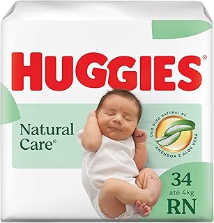 Huggies Fralda Descartável Premium Natural Care RN - 34 Un
