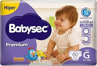 Babysec Fralda Premium Hiper G 60 Un