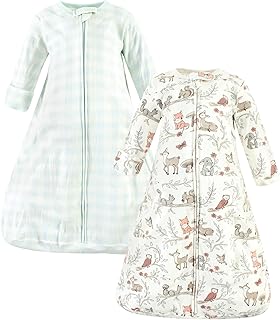Hudson Baby Unisex Baby Cotton Long-Sleeve Wearable Sleeping Bag, Sack, Blanket
