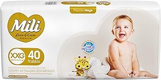 Mili Fralda Love&Care Mega Xxg - 40 Unidades