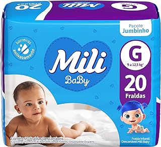 Mili Fralda Baby Jumbinho G - 20 Unidades