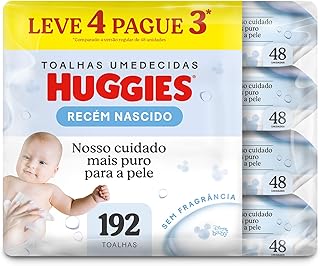 Lenços Umedecidos Huggies Puro e Natural - 192 lenços