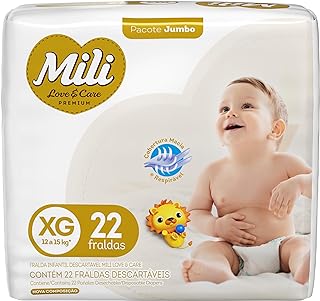Mili Fralda Xg Pacote De 22 Fraldas
