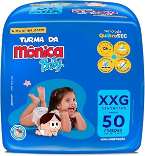 Fralda Turma da Monica Baby Giga XXG 50 Unidades